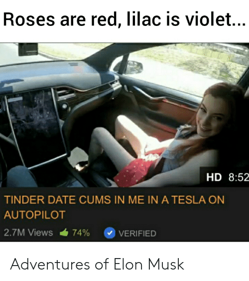 Belt reccomend tinder date cums tesla autopilot