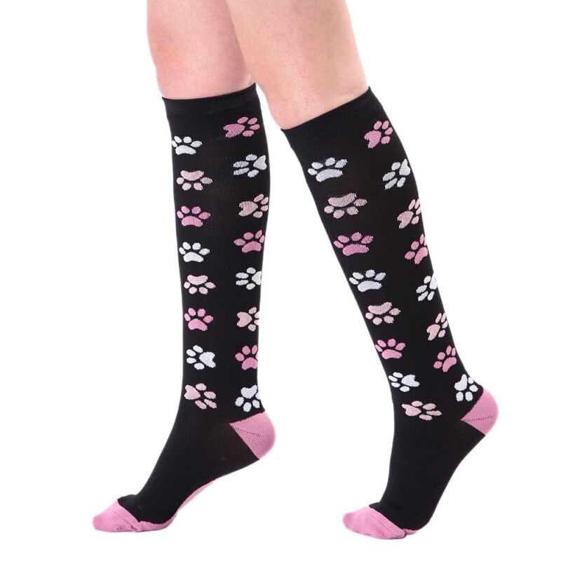 Soft pink zebra socks feel