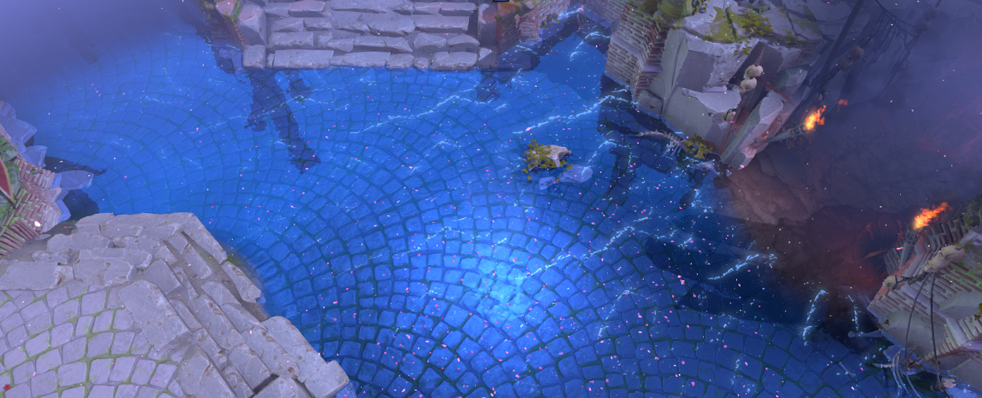 Dota lina having swimming pool