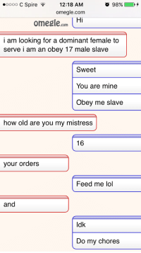 Speed recomended best with omegle canadian obeys
