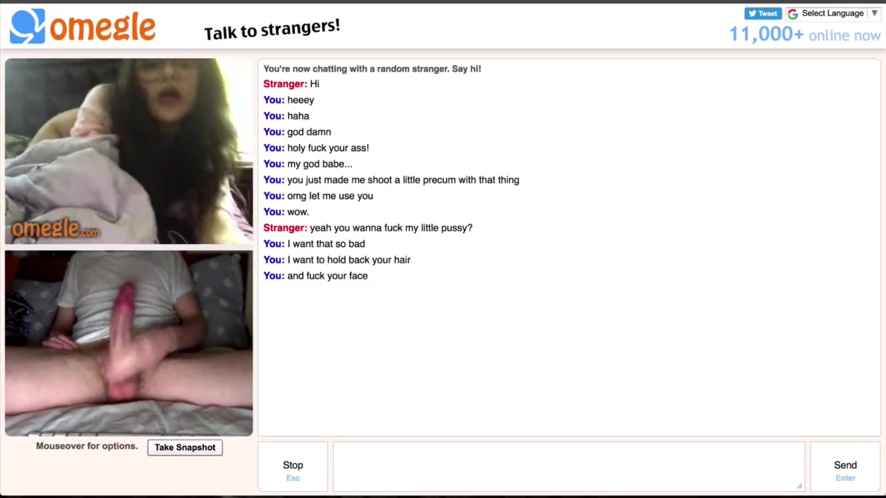 Cute omegle girl shows tits cumshot images